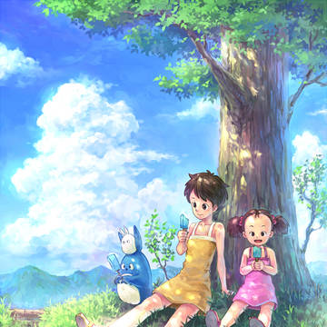 トトロと姉妹の夏休み
