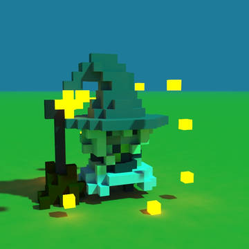 Magicavoxel*黑白沙