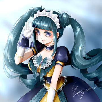 双马尾少女