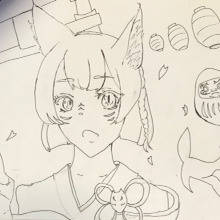狐の巫女さん