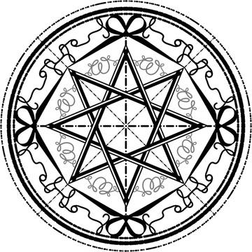 八芒星魔方陣　裁鋏