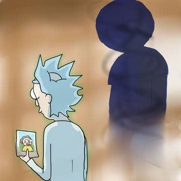 the ghost rick in Pocket Morty