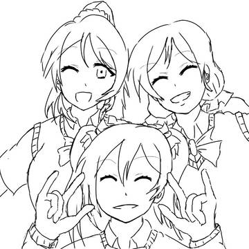 にこ誕用イラスト途中経過
