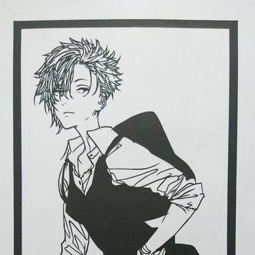 切り絵　イーディーさんのイラスト