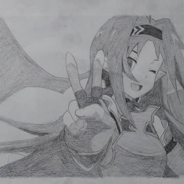 アニメキャラの模写