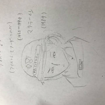 落書き アイルトン・セナ