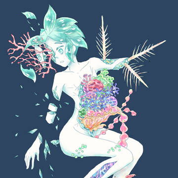 フォスフォフィライトの珊瑚寄せ植え