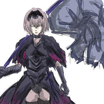 黒き旗振る乙女