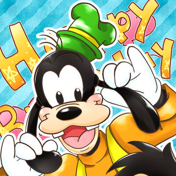 .*♥Happy Birthday ♥*.グーフィー