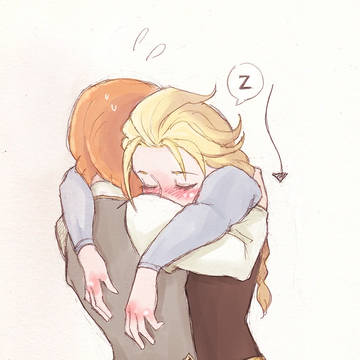 exhausted queen of arendelle