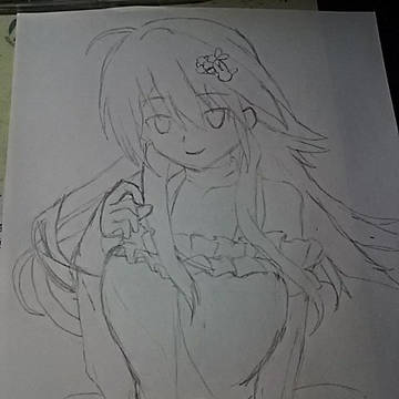 【花騎士】アネモネver_新妻エプロン 途中経過