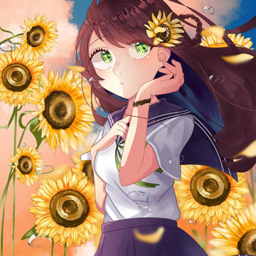 夏の向日葵