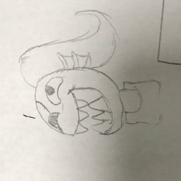 アンダインのあの顔を落書き程度に描きました