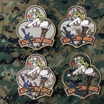 USMC GIRL PATCH＆STICKER