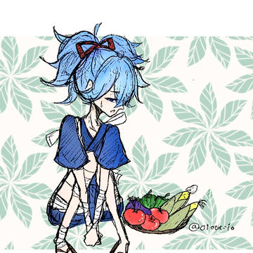 お小夜と夏野菜