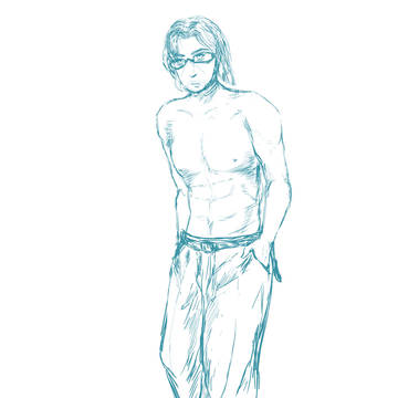 半年前に描いてあったカオフィ