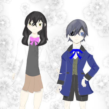 主人公とシエルのイメージ図