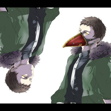素顔とペストマスク