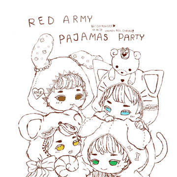 Red Army Pajamas Party