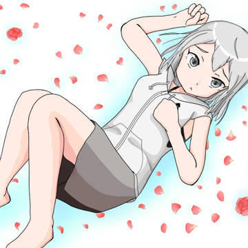寝そべり千羽鶴