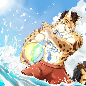 家有大猫　クラウと夏！