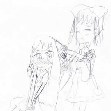 霊夢とか描いたよ