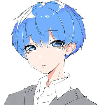 青髪男子