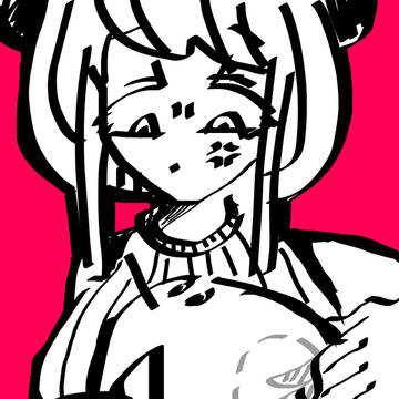 創作ちゃんに抱きついた