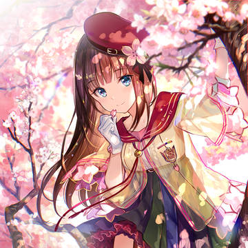 桜と木漏れ日