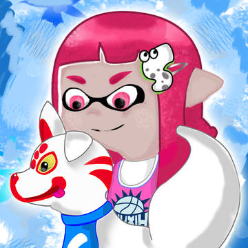 My inkling O.C and her fox