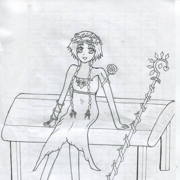 花精靈線稿