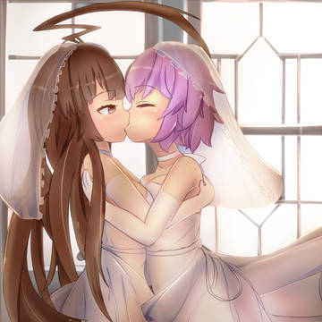 結婚したクマ。