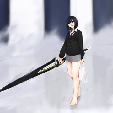 大剣女子