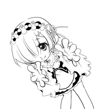 デフォルメレム線画