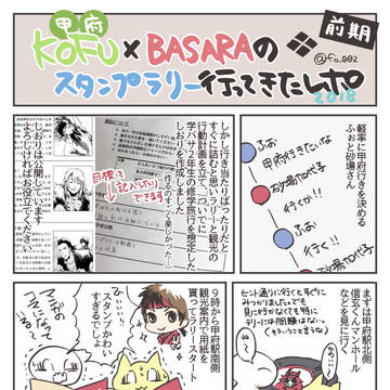 甲府×BASARAスタンプラリーに行ってきたレポ
