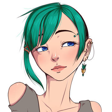 Heartshaped portrait (Exemple)