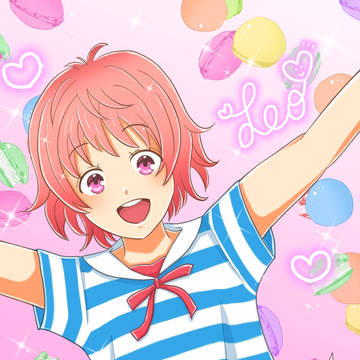 マカロンを飛ばすレオくん