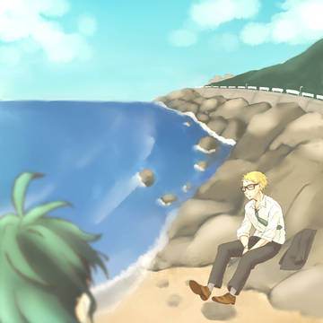 海辺の出会い