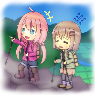 山登りの人に助けられたなでしこ