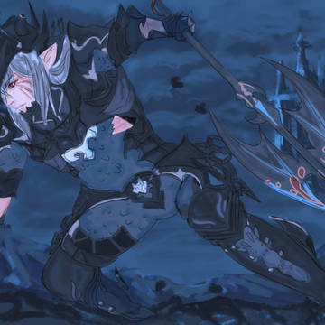 Estinien from Final Fantasy 14