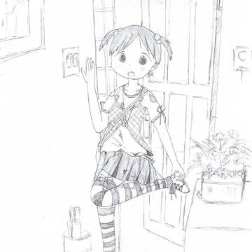ちぃちゃんの髪型を対称にしてみた