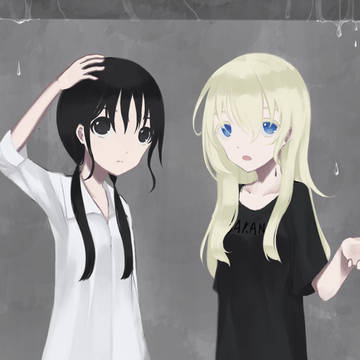 「雨止まないね、ちーちゃん」