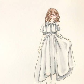 オフショルワンピ