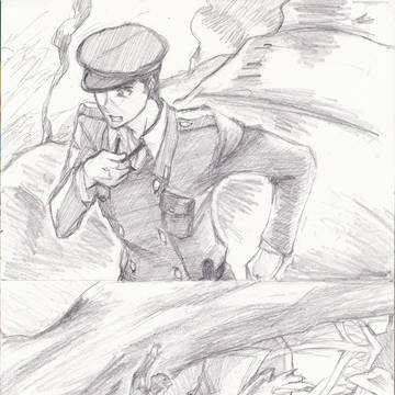 融合シーンを補足してみたラフと妄想ラフ