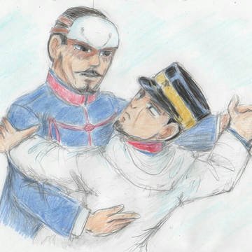 鶴見中尉と月島軍曹のダンス