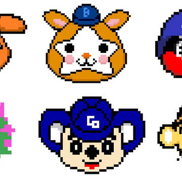 セ・リーグマスコット 【ドット絵】
