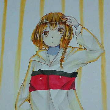 パーカー女子