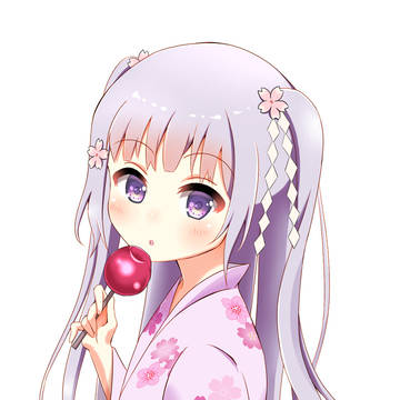 夏祭りを満喫しているふうちゃん