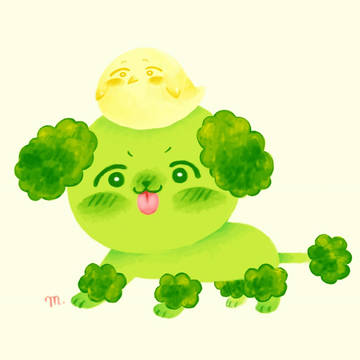 ぶろっこりぃぬとマヨひよこ