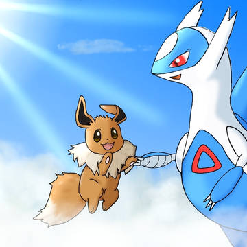 Let's Go! イーブイ to sky!!
